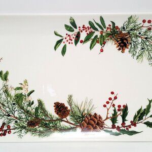 NEW RARE Williams Sonoma Large Woodland Berry Serving Platter 16.5"